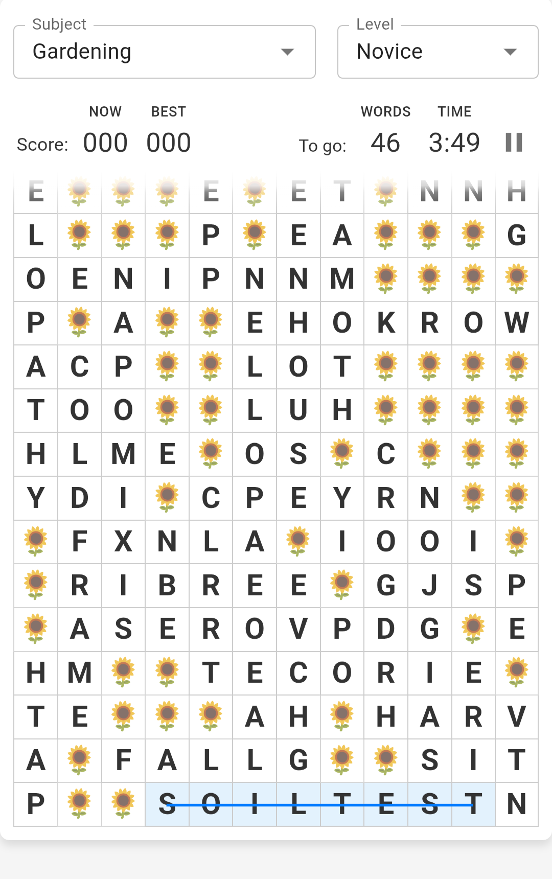 Treadlet — Crossing a word